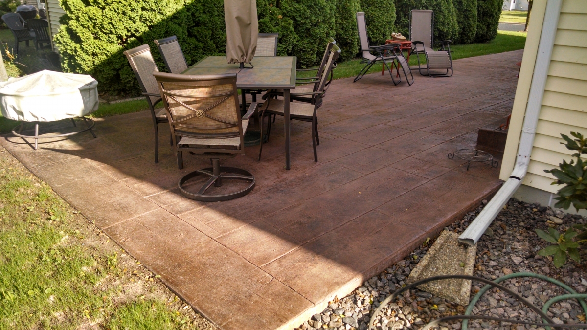 Stamped Patio Topical Sealer After