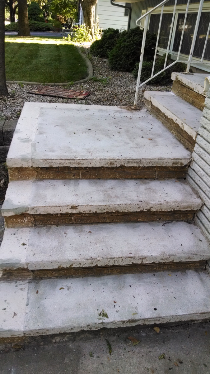 Stoop Resurfacing Before