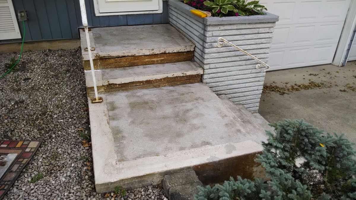 Patio Resurfacing Before