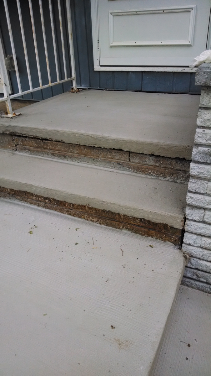 Patio Resurfacing Before