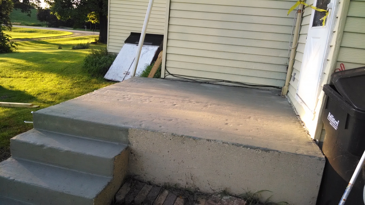 Patio Resurfacing Before